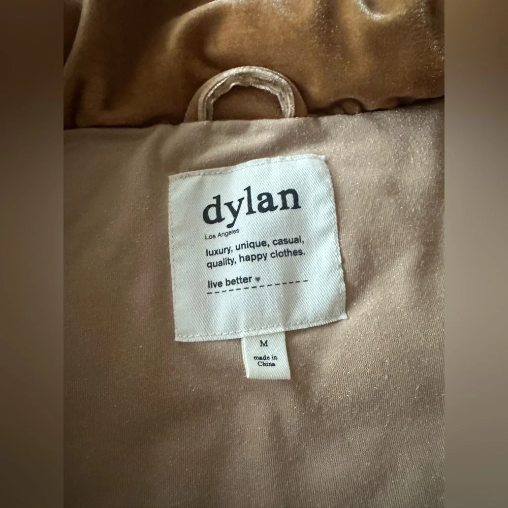 DYLAN Vintage Velvet Puffer Vest Women’s Size Medium - Picture 7 of 12